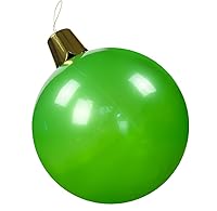 Vista 55 de Adornos inflables de Navidad – Bolas de Navidad de gran tamaño de 8", 17", 27" para patio exterior, césped, árbol - Decoración navideña para Rosa