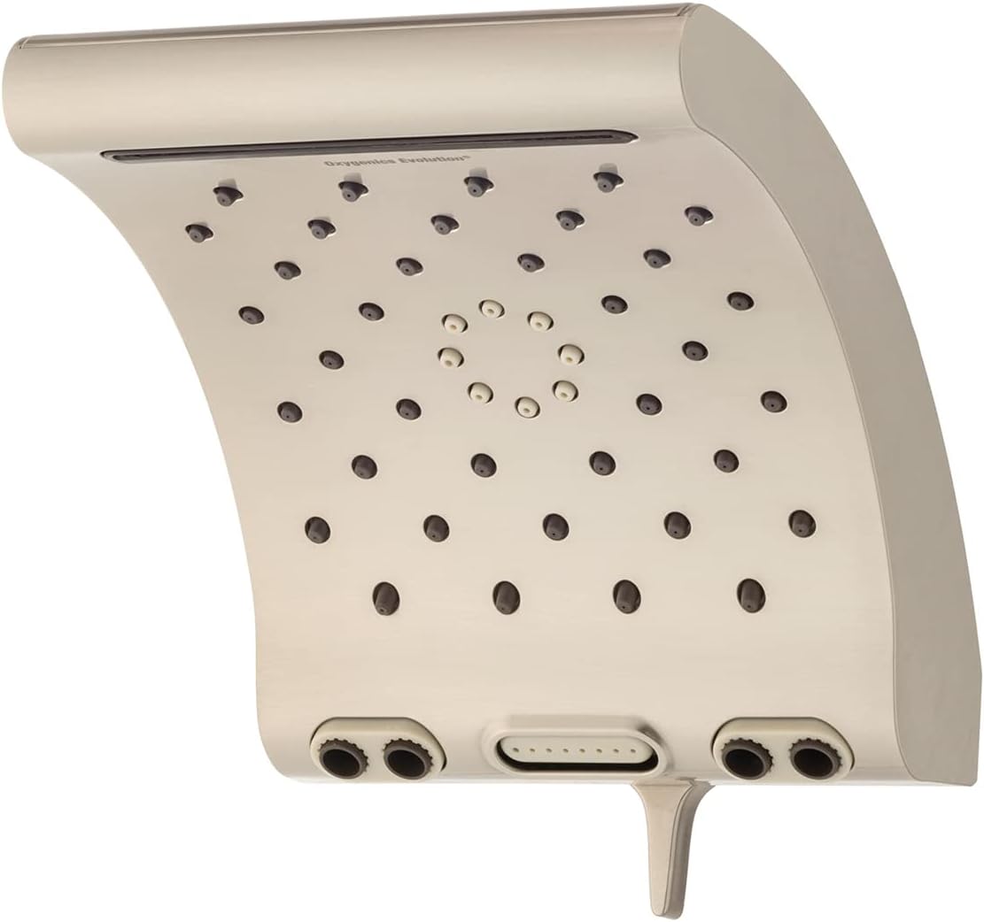 Oxygenic Evolution Shower Head Model 34588 Brushed Nickle Rain Shower
