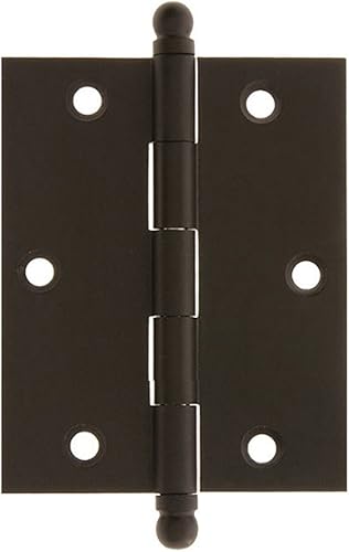 Miniatura 26 de idh by St. Simons 82517-026 Bisagras de gabinete de latón macizo genuino de calidad profesional, cromo pulido, 2-1/2 x 1-7/10 pulgadas, par Polished