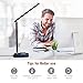 TaoTronics LED Desk Lamp with Qi-Enabled Wireless Fast Charger, USB Charging Port, 5 Color Temperatures & 5 Brightness Levels, Night Light Mode, 1 Hour Timer, Black, Philips Enabled Licensing Program