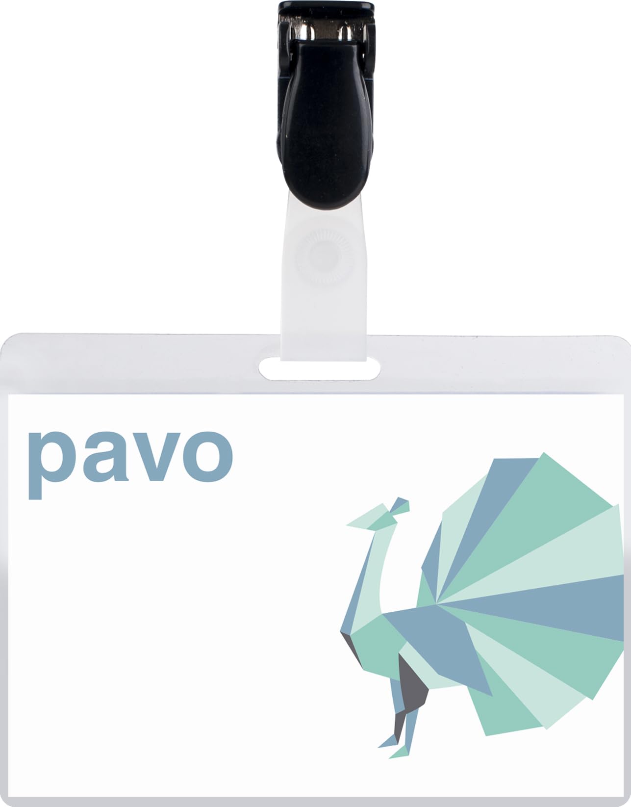 PAVO - Premium 54 x 90 mm Self Laminating Visitor Name Badge (Pack of 25), 8009244