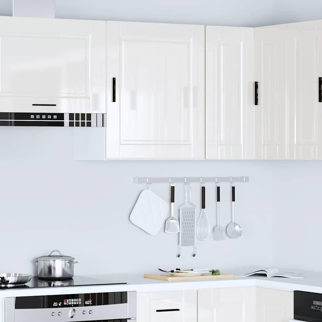 Küchen-Hängeschrank Porto, Hochglanz-Weiß Holzwerkstoff, 50x31x60cm, robuster Wandschrank für Küche, Speisekammer & Lagerung, pflegeleichtes Möbelstück