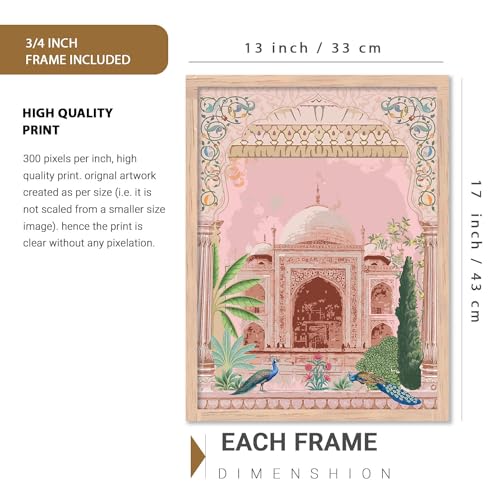 Image of kotart Pichwai Wall Art for wall hanging, Home decor wall paintings for living room, bed room | Poster with glass frames (13X17 INCH, F)