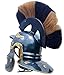 Roman Centurion Helmet – Imperial Gallic Style – Blackened Steel Reproduction – Large Size – Historical Roman Helmet for Reenactment, LARP, and Display