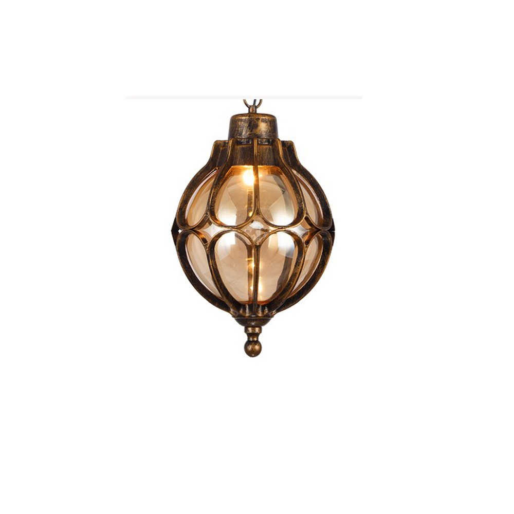 Luminaire extérieur anti-rouille Ganeep suspension vintage E27 pour balcon