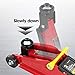 Big RED Hydraulic Trolley Service Lift Jack/Portable Floor Jack with Special Slow Release and Blow Mold Carrying Storage Case : 2 Ton (4,000 lb) Capacity, Red,T82012GS
