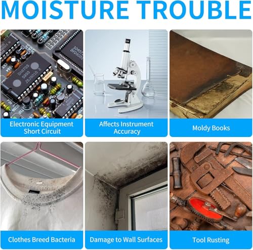 Luftentfeuchter für Autos Wiederverwendbare Auto Entfeuchter Beutel gegen Kondenswasser und Feuchtigkeit | Für saubere Windschutzscheiben | Entfeuchterbeutel 100% auslaufsicher - 200g