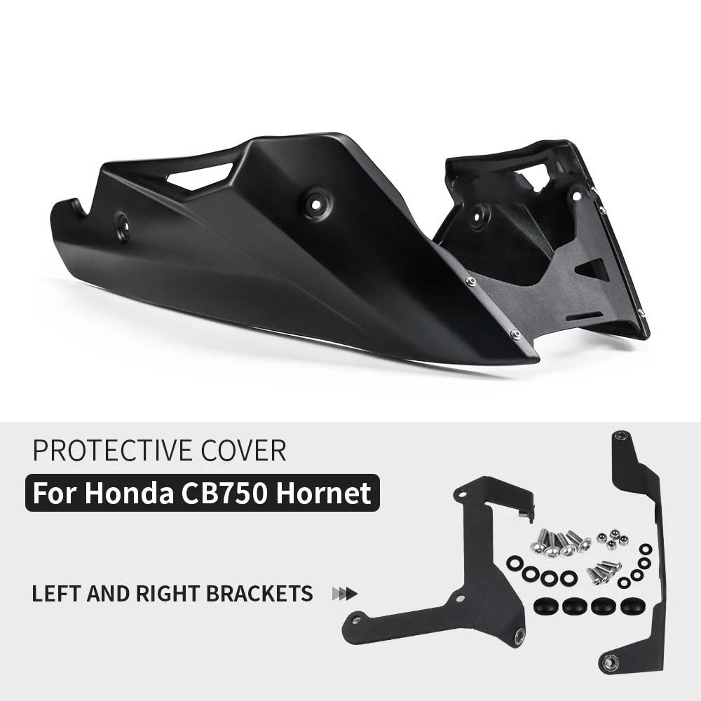 Spoiler per Labbro Adatto per Honda CB750 Hornet CB 750 2023- Accessori per motociclette Puntale Puntale Motore Inferiore Telaio Spoiler Carenatura Accessori per Motociclo(Black)