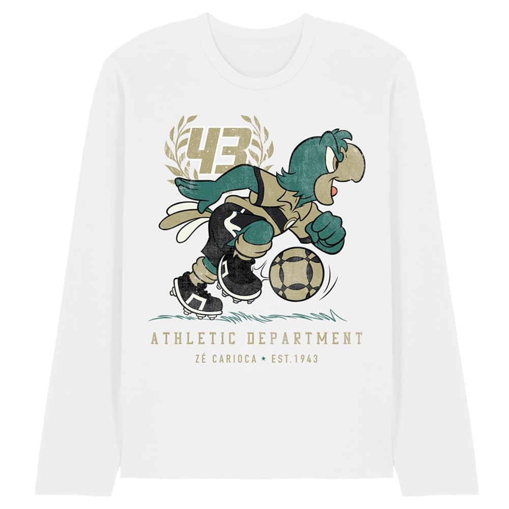 Disney Ze 43 Football Unisex Long Sleeve T Shirt, White, XX-Large