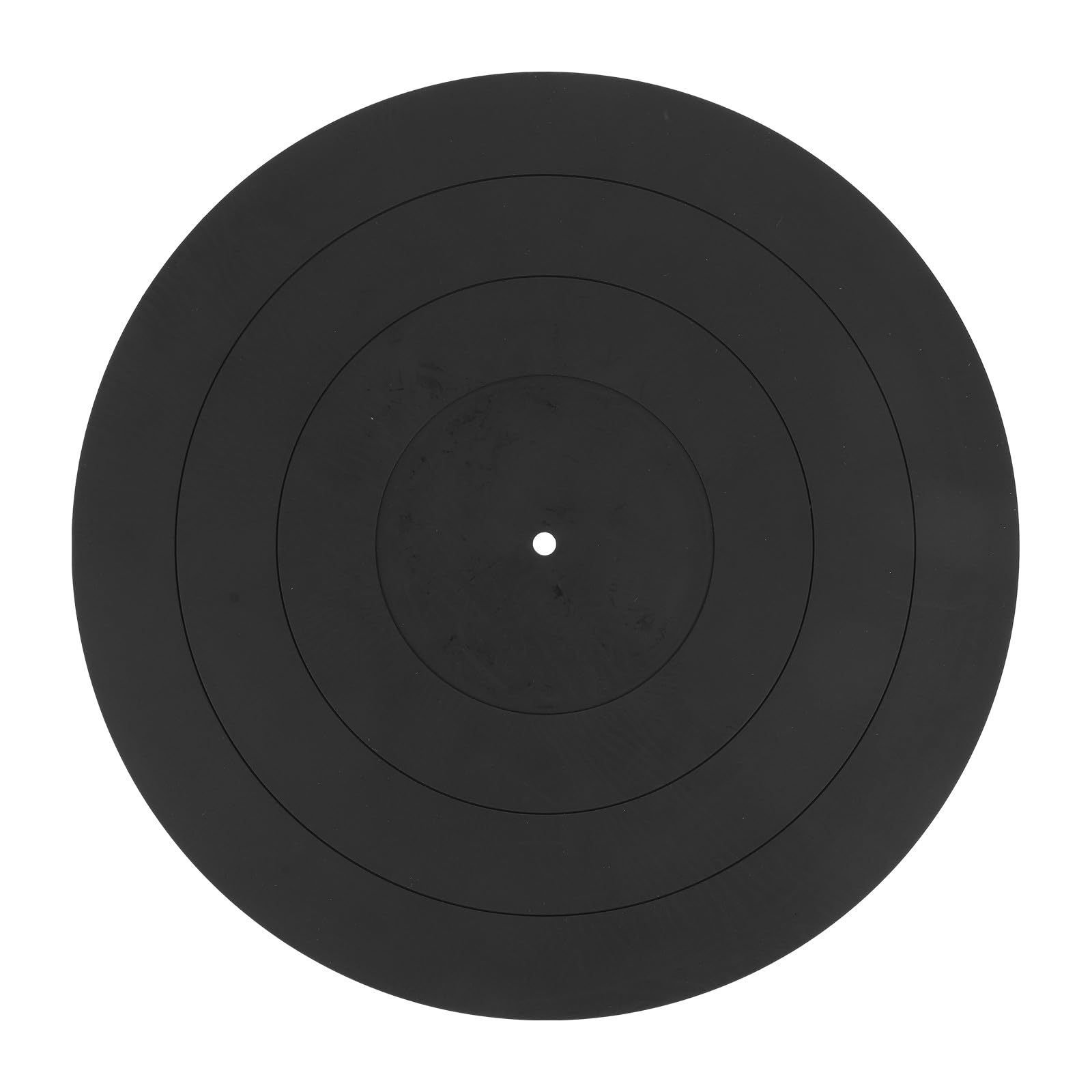 STOBAZA Alfombrilla Grosor de 3 Mm de Silicona Negra Tapete Protector y Antivibración para Plato Giratorio de 12 Pulgadas para Discos de Vinilo y Tocadiscos