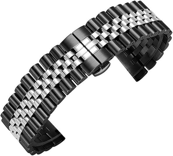 UniqTry Metal 22mm / 20mm Band for Galaxy Watch3 45mm, Watch 46mm, Gear S3 Classic and Frontier, Amazfit GTR 47mm & Watches with 22/20mm lug width-image-46