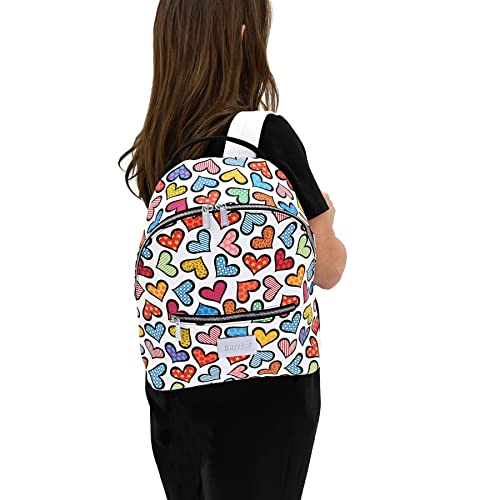 Britto Romero Vegan Leather Small Backpack, Hearts2
