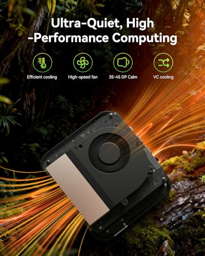Image of AOOSTAR MACO AMD R7 6850H Mini PC (8C /16T 4.70Ghz) with LPDDR5 6400Mhz 24GB RAM Without SSD /OS,3 *M.2 Slots; Dual 2.5G LAN; LAN Dual USB4; Supports Quad-Screen Display