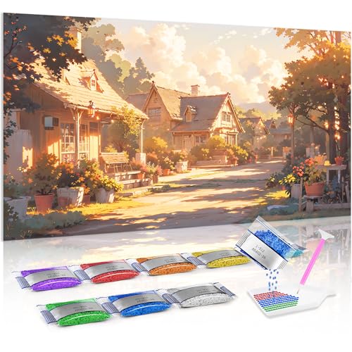 Diamond Painting DIY Jumpdot de paisaje urbano para decorar tu salón con arte moderno 5D