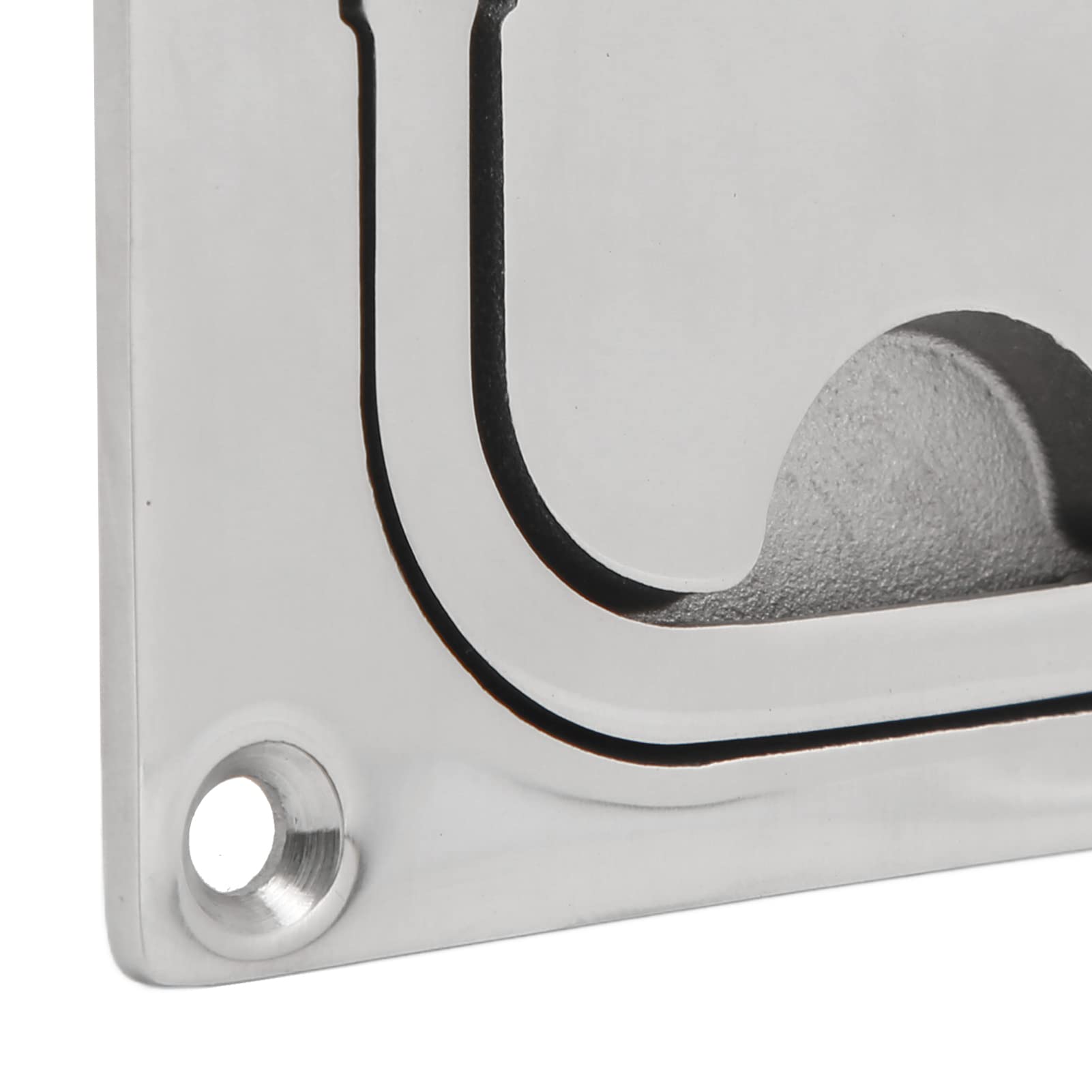 Maniglia a Tirante ad Anello per Barche, 96x70 mm Maniglia per Maniglioni per Barche in Acciaio Inox 316 Boccaporti per Barca a Filo Quadrati Maniglia Chiusura per Porta a Botola per Mobili