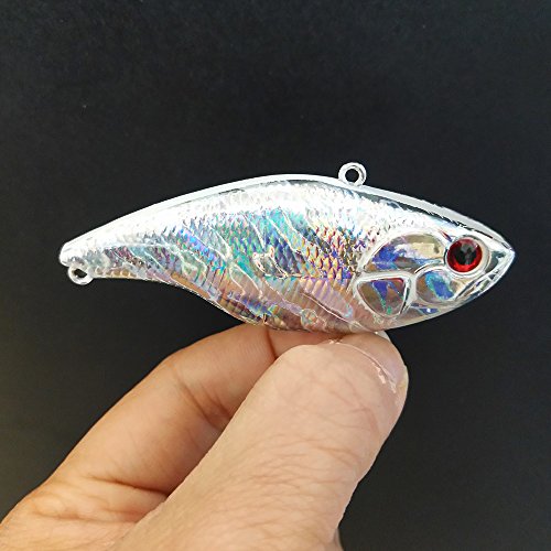 Shelt's 20 Pcs Holographic Sinking Lipless Hard Lures Blanks Body