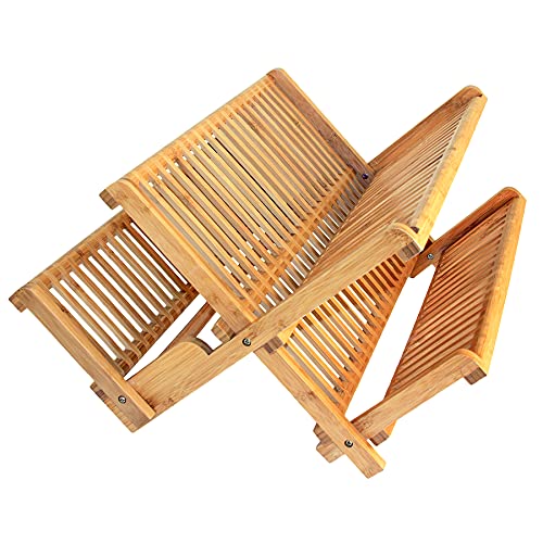 Totally Bamboo Collapsible Bamboo Dish Drying Rack