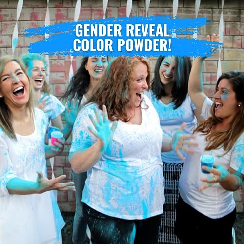 Color Blaze Baby Gender Reveal Color Powder - 15lbs of Blue Colored Powder - for Car & Motorcycle Burnout, Exhaust, Toss, Photoshoot, Party & Festivals - Pack of 3 Bags with 5 Pounds Each - Blue by Color Blaze - Image 5