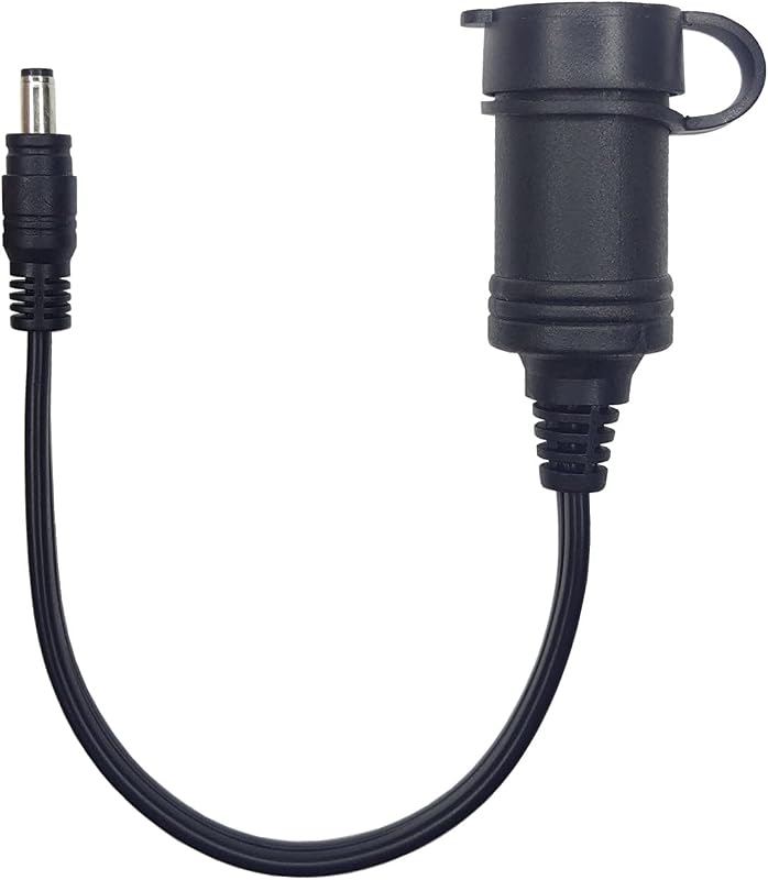 Cabo Adaptador de Tomada 12 V para Plug DC 5,5 mm x 2,1 mm AEISVIK – 30,48 cm