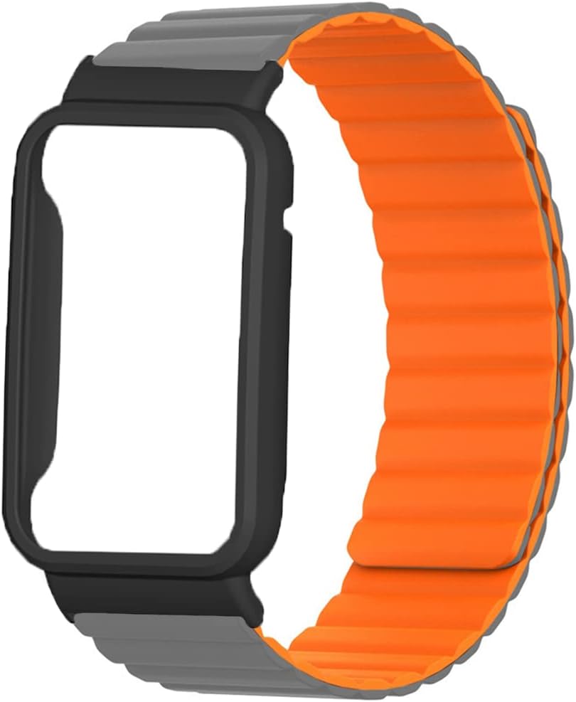 TryBest Sport Band for Xiaomi Mi Band 7 pro Sport Silicone Watch Band Fashion Magnetic Strap Durable Adjustable Replacement Wrist Compatible for Xiaomi Mi Band 7 pro