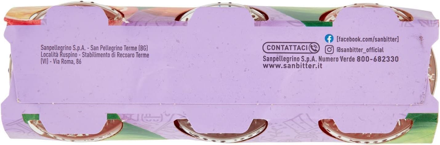Sanbittèr Passion Fruit | Aperitivo sin alcohol de Italia de fruta de la pasión / (24 x 200 ml) +Italian Gourmet polpa 400gr