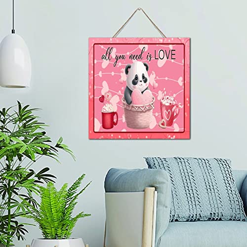Décoration murale en bois panda pour chambre cocon