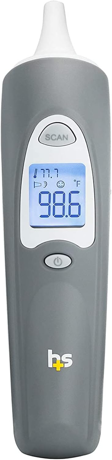 HealthSmart Digital Ear Thermometer for Babies, Kids and Adults - Instant and Accurate Results, Infrared Technology, Visual Fever Indicator, and 30 Disposable Lens Covers : Everything Else