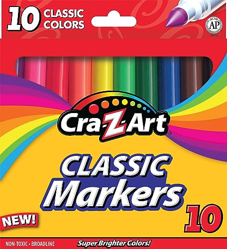 Cra-Z-Art Broadline Markers Non Washable 10 CT