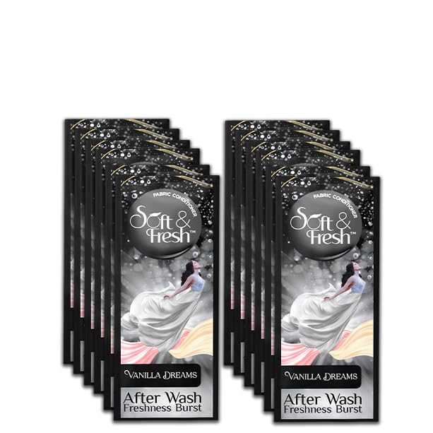 Soft & Fresh Vanilla Dreams fabric conditioner 20ml sachet (60pcs) after wash increase Freshness (60 x 20 ml) (B0D1188VJ6) Amazon Price History, Amazon Price Tracker
