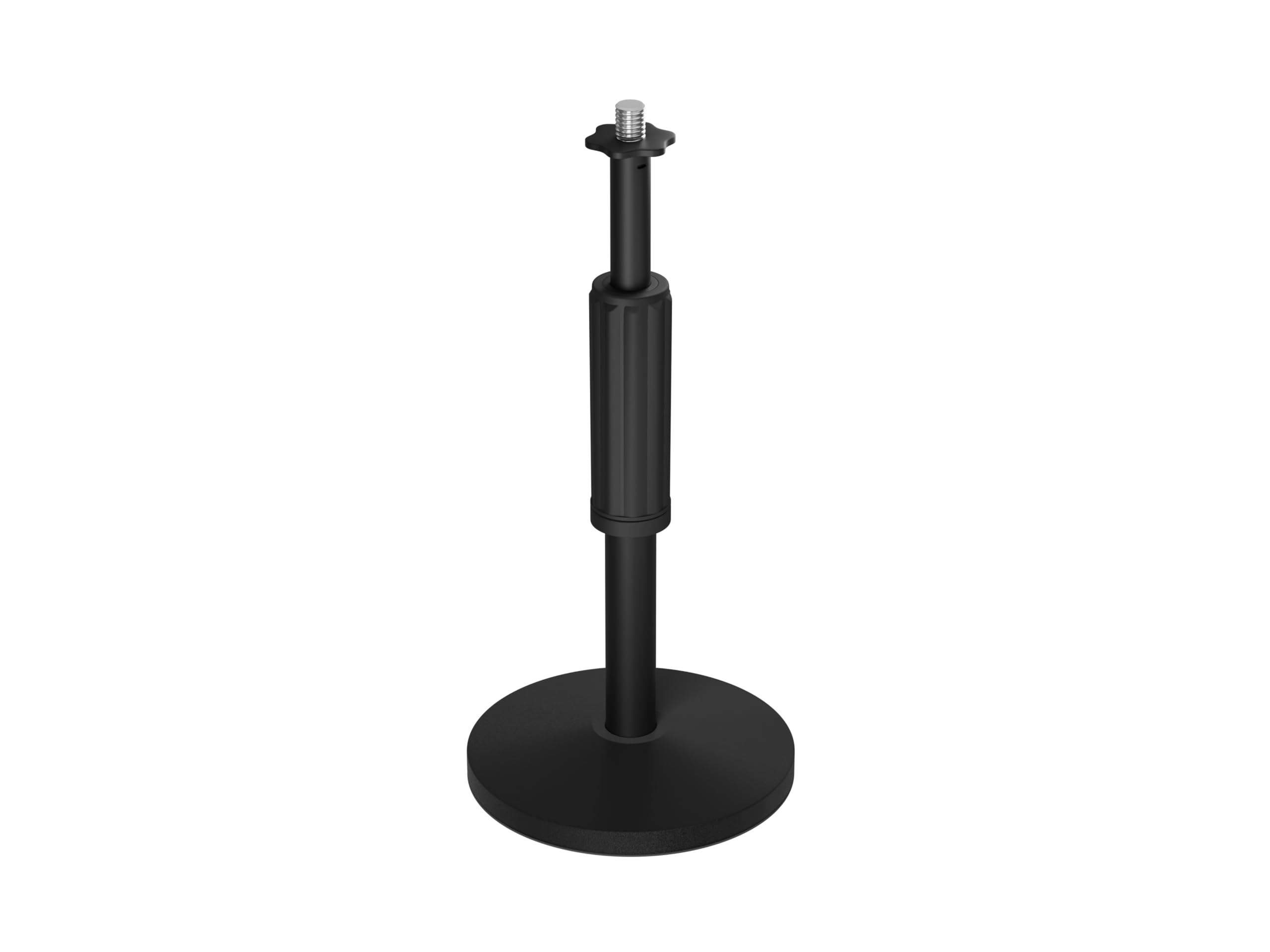 Genesis Thulium - Supporto per microfono da tavolo 350D, altezza regolabile 20-32 cm, base antiscivolo, filettatura da 3/8" + adattatore da 5/8", stabile supporto da scrivania per streaming, podcast