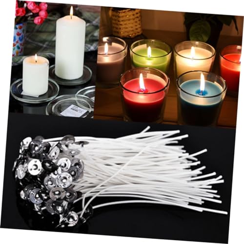 30 mechas para velas preenceradas algodón natural miniatura 3
