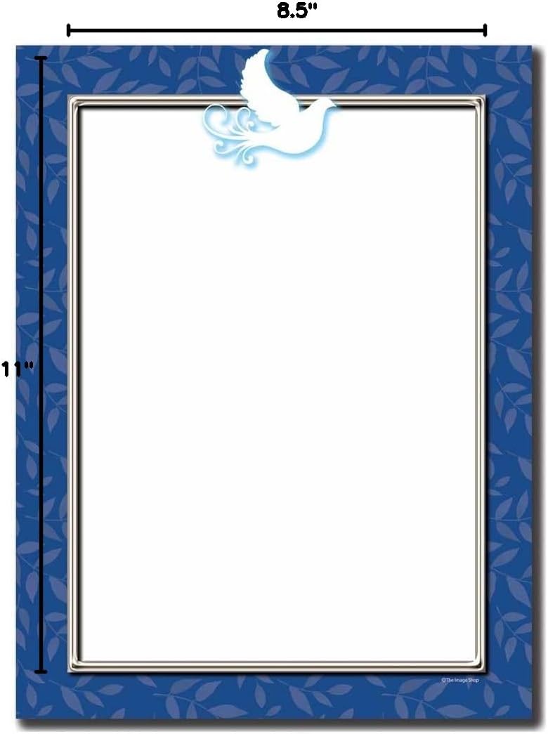 Peace Dove Letterhead Laser & Inkjet Printer Paper, 100pk