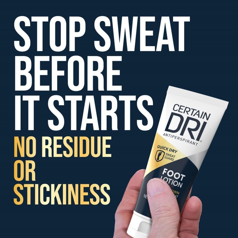 Image of Certain Dri Antiperspirant Foot Lotion, 24-Hour Sweat Protection, 1.3 oz