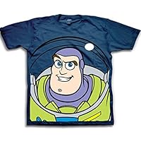 Freeze Disney Little Boys' Toddler Buzz Lightyear Toddler T-Shirt, Navy, 2T