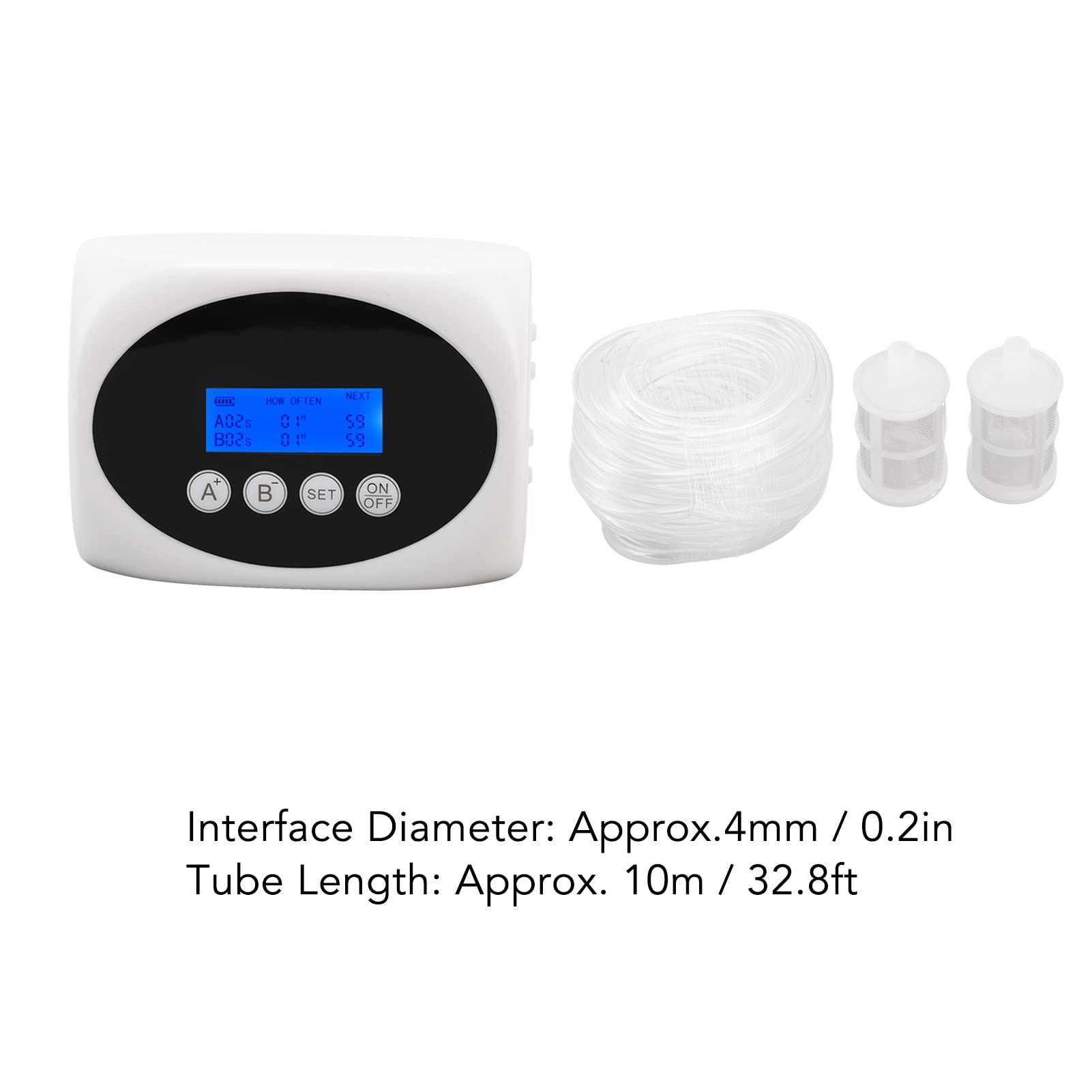 Kit di Irrigazione Automatica a Goccia Dispositivo di Irrigazione Automatico Solare Dispositivo di Irrigazione Giardino Doppia Pompa Irrigatore Temporizzato Kit di Irrigazione per Piante Nero 10m per