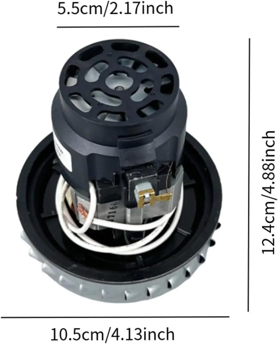 Vacuum Cleaner Motor Wet and Dry 1200W Replacement Part Vacuum Cleaner Parts for T3143A Home Cleaning Dust Collector Accessory(105 motor)