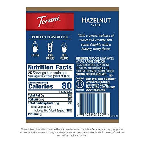 Hazlenut Coffee Flavored Syrup 25 4 Ounces Hazelnut Syrup Coffee Toppings With Fresh Finest Coffee Syrup Dispenser Pump #TOP1