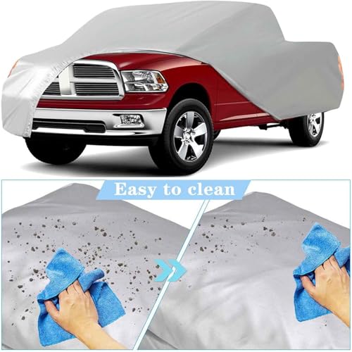 Image of Pickup Truck Cover Universal All Weather Heavy Outdoor Replacement for Pickup Truck up to 210 L x 70 W x 65 H Inch