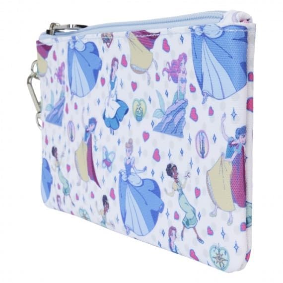 Loungefly Disney Princess Manga Style All-Over Print Nylon Zipper Pouch Wristlet3
