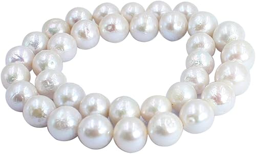 SR BGSJ Joyería Artesanía Natural AA Grado 0.354-0.433 in Redondo Reborn Edison Cultivado Blanco Rosa y Púrpura Mezcla de Perlas de Agua Dulce 15