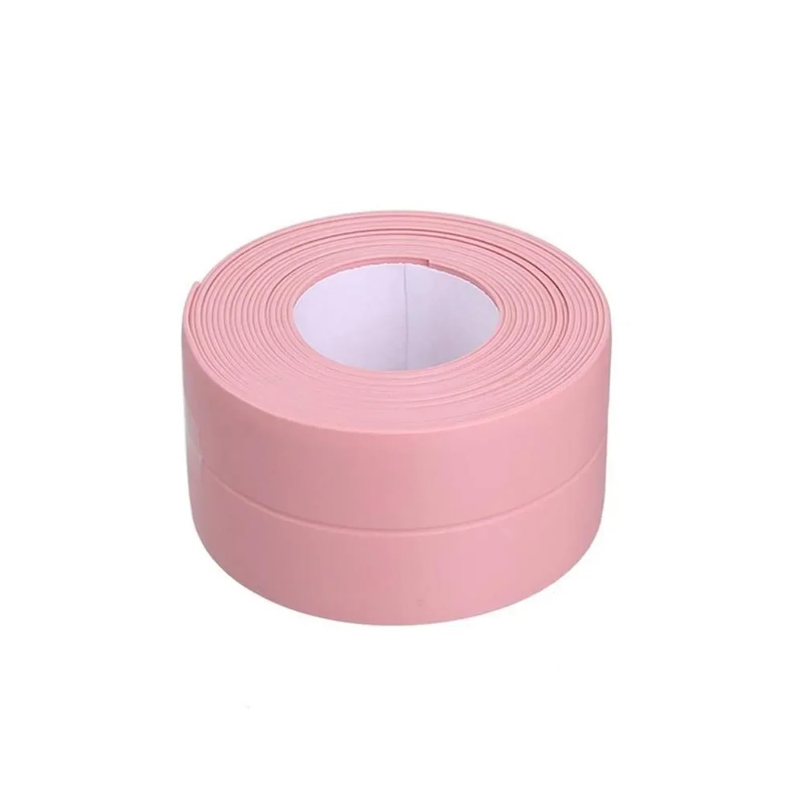 Xctdsvah Pink Wallpaper Border Kitchen Sealant Strip Bathroom Self Adhesive Shower Tile Sealer Household Mildew-Proof Tub Countertop Sealing(Pink)