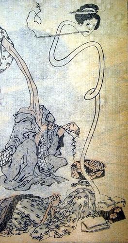 Art mural Rokurokubi Hokusai 60x90cm : la solution pour réveiller un mur blanc de chambre