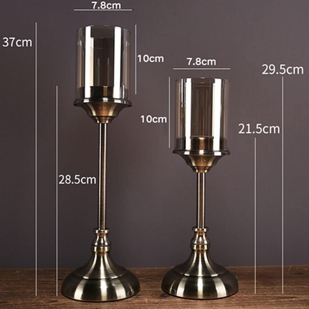 Kerzenhalter für Adventskranz, 2 Stück Kerzenhalter Aus Metall, Kerzenhalter, Perfekte Wahl Für Familienessen Und Restaurants Für Tischdekoration Heim-Party-Dekoration