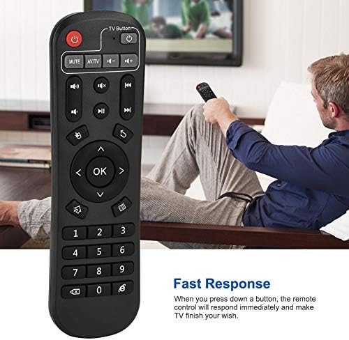 TV Set Top Box Remote Control Replacement Controller for Pro/Pro+/ 2S/ 2T / Plus/ 2S + Over 8m Distance Fast Respnse, Black