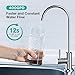 SimPure T1-400UV Tankless Reverse Osmosis System with UV, NSF/ANSI 58 Certified, Under Sink RO Water Filter System 400 GPD, 8 Stage Filtration Near 0 TDS, Built-in Pump, BPA Free, 1.5:1 Pure to Drain