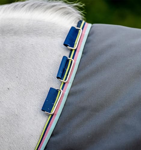 Image of Horseware Amigo Bravo 12 Original Turnout 100g - Shadow /Navy & Lime, 69