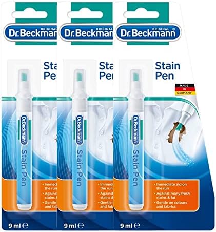 Dr Beckmann Stain Remover Pen,9Ml|Effective Pocket-Size Stain Remover|Quick,Handy And Easy To Use|Pack Of 3