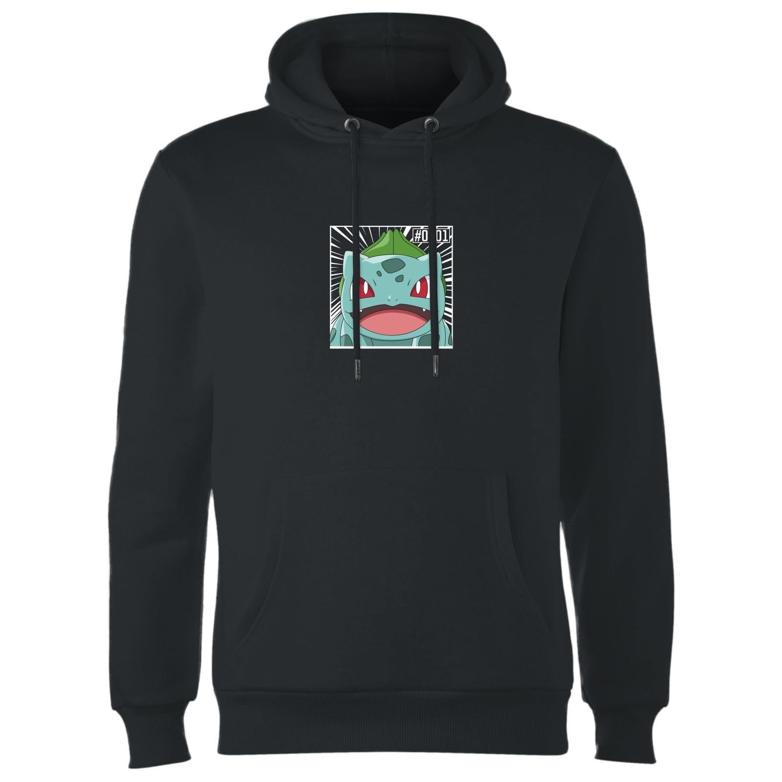 Zavvi Official Pokémon Bulbasaur Pokédex #0001 Adults Hoodie - Black - M