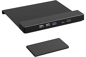 Steel Monitor Mount Reinforcement Plate with USB Port and Charger Port