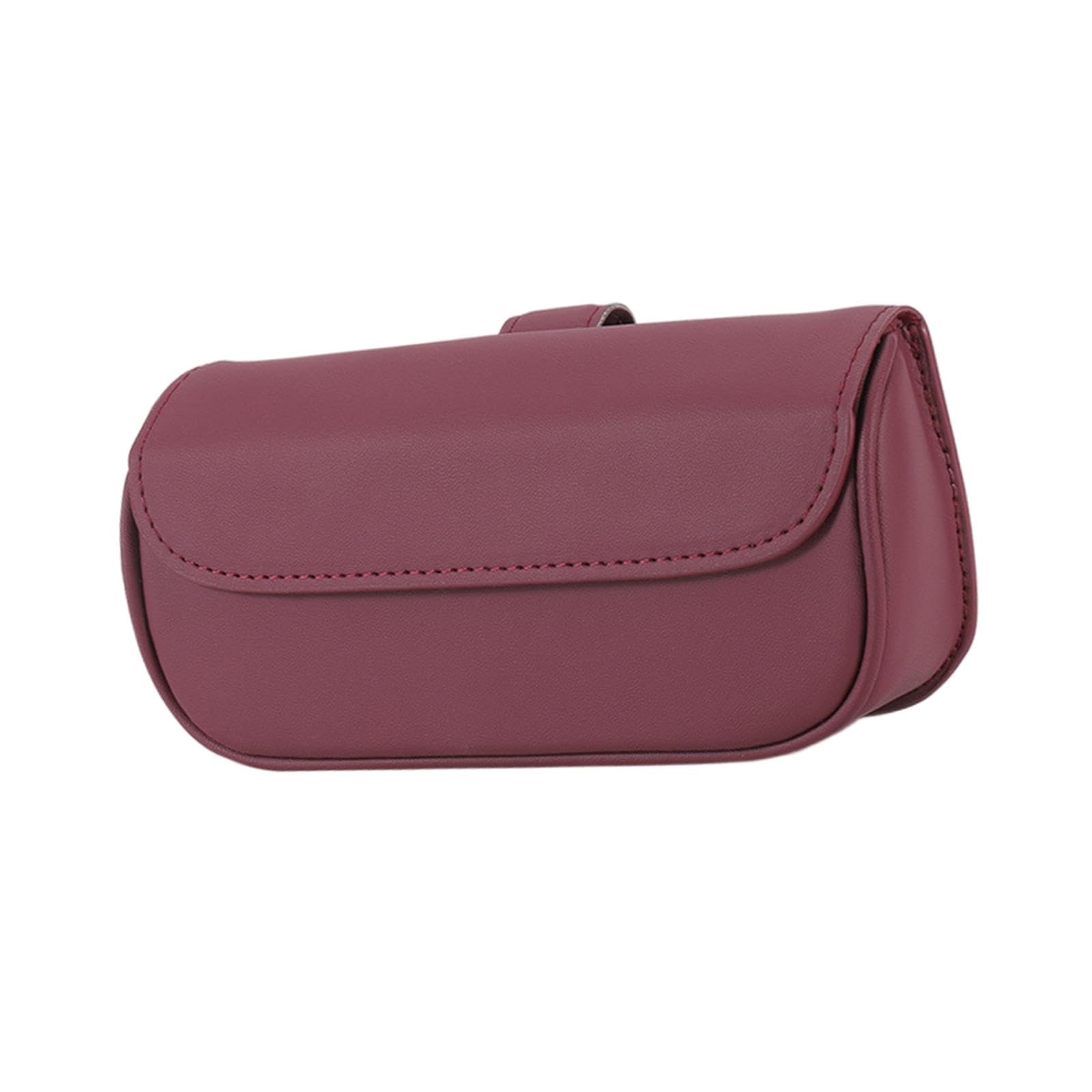 UJEAVETTE Car Visor Sunglasses Case Holder Eyeglasses Box Large Space Magnetic Closure Red-image-46